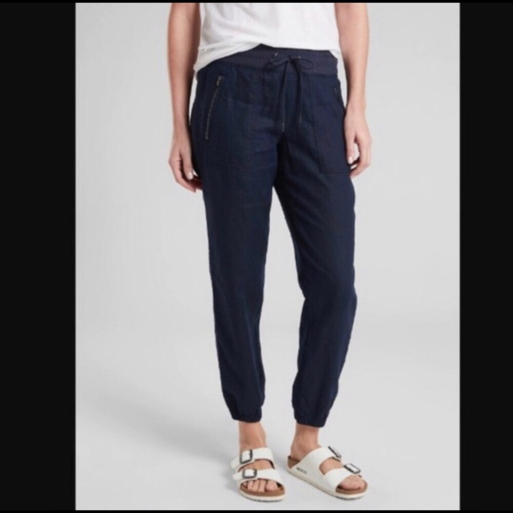 Athleta Cabo Linen Joggers